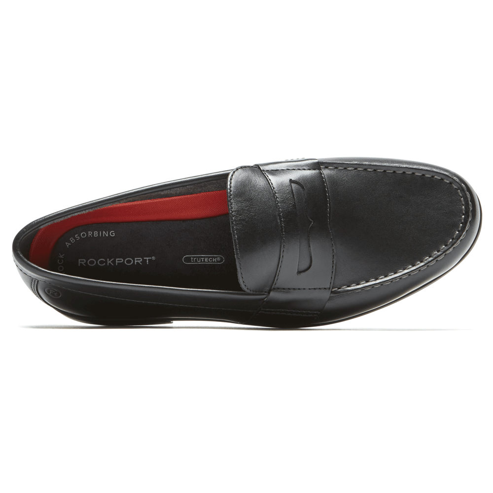 Rockport Loafers For Mens Black - Classic Lite 2 Penny - CB3427658